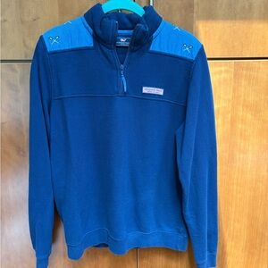 Boys Vineyard Vines Navy Lacrosse Stick Shep Shirt. Size Xl(18)